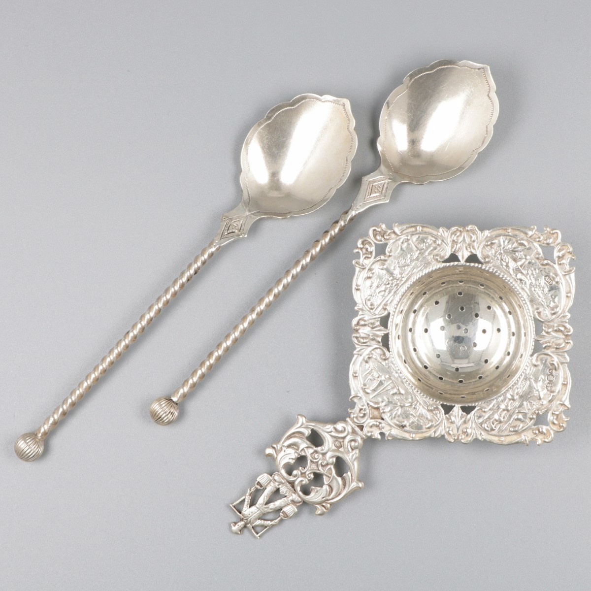 3-delig lot diversen zilver.