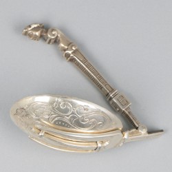 Reisbestek zilver.