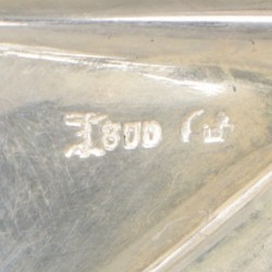 2-delige set compote-lepels zilver.