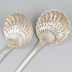 2-delig lot strooilepels zilver.