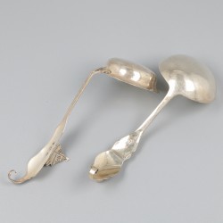 2-delig lot roomlepels zilver.