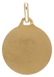 Vintage 18 kt. geelgouden "plus qu'hier, moins que demain" hanger door A. Augis.