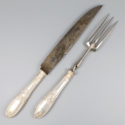 Trancheerset zilver.