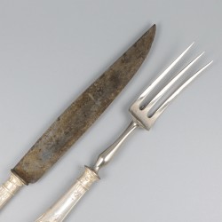Trancheerset zilver.