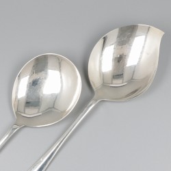 Vlalepel & rijstlepel zilver.