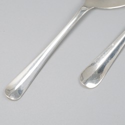 Vlalepel & rijstlepel zilver.