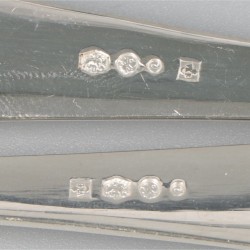 Vlalepel & rijstlepel zilver.