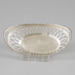 Bonbonmandje zilver.