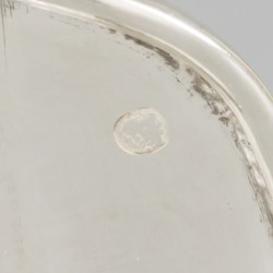 Melk- / roomkannetje (Brussel, België, Louis Wolfers 1852-1892) zilver.
