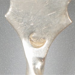 Taartschep zilver.