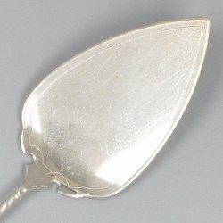 Taartschep zilver.