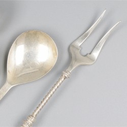 4-delig lot schepwerk zilver.