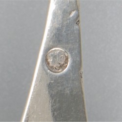 Compotelepel zilver.
