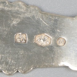 Compotelepel zilver.