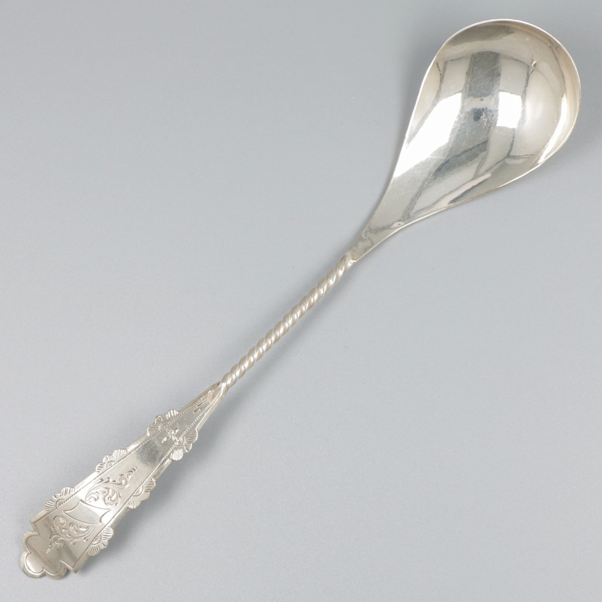 Compotelepel zilver.