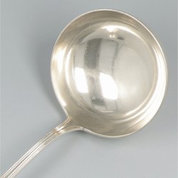 Soeplouche Hollands puntfilet zilver.