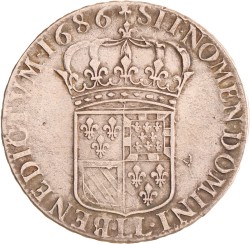 France. Louis XIV. Ecu de Flandre. 1686 LL.