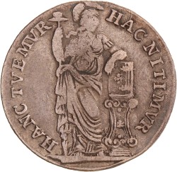 Halve gulden van X stuiver. V.O.C. (West-Friesland). 1787. Zeer Fraai.