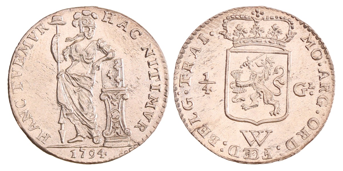 ¼ gulden. W.I.C. Utrecht. 1794. MS 62.