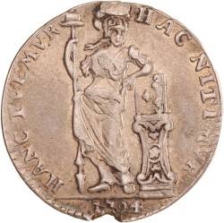 ¼ gulden. W.I.C. Utrecht. 1794. Fraai +.