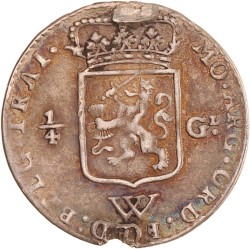 ¼ gulden. W.I.C. Utrecht. 1794. Fraai +.