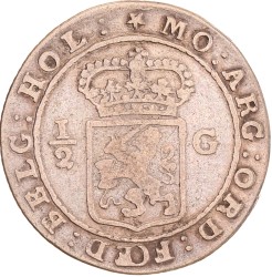 ½ gulden. Nederlands-Indië. 1802. Fraai / Zeer Fraai.