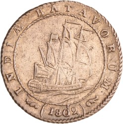 1 gulden. Nederlands-Indië. 1802. Zeer Fraai / Prachtig.