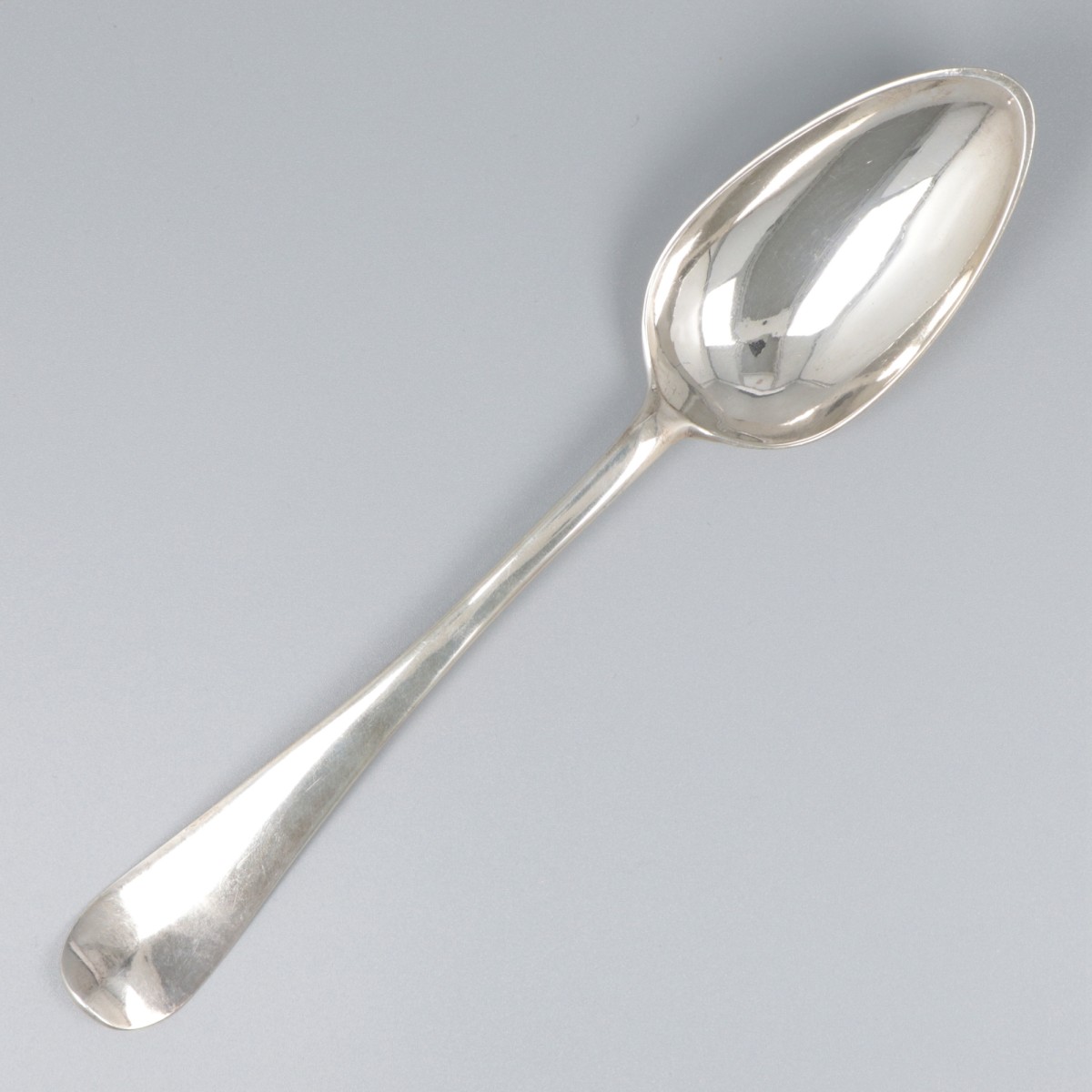 Dinerlepel (Amsterdam, Jan Woortman 1787-1811) zilver.