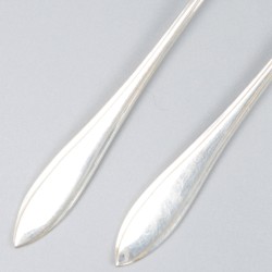 12-delige set visbestek zilver.