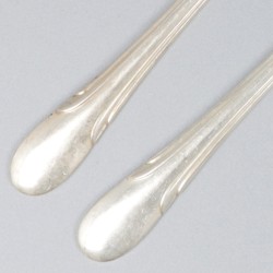 8-delige set botermessen zilver.