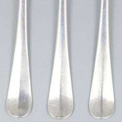 3-delige set vleeswarenvorken zilver.