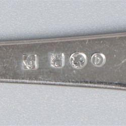8-delige set visbestek zilver.