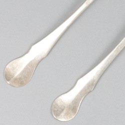 6-delige set theelepeltjes zilver.