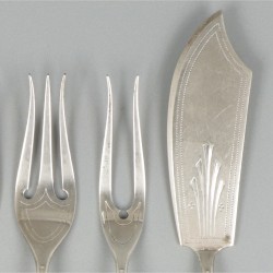5-delige hors-d'oeuvre-set zilver.