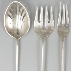 5-delige hors-d'oeuvre-set zilver.