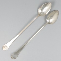 6-delige set ijslepels zilver.