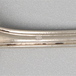 8-delige set koffielepels zilver.