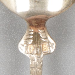 6-delige set lepels zilver.
