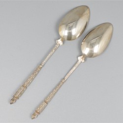 6-delige set lepels zilver.