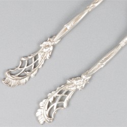 12-delige set theelepels zilver.
