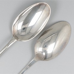 6-delige set lepels zilver.