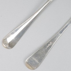 6-delige set lepels zilver.