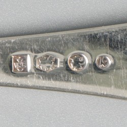 6-delige set dinervorken zilver.