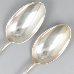 6-delige set lepels zilver.