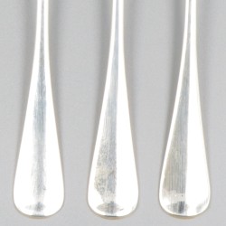 6-delige set vorken zilver.