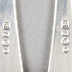 6-delige set vorken zilver.