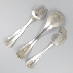 3-delig lot schepwerk zilver.