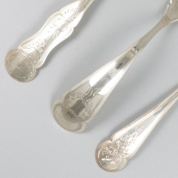 3-delig lot schepwerk zilver.