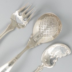 3-delig lot schepwerk zilver.