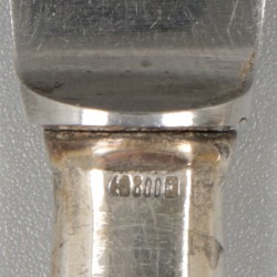 6-delige set fruitmesjes zilver.